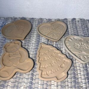 Stone cookie presses, Pampered Chef & Brown Bag Cookie Art